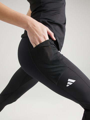 ADIDAS PERFORMANCE Skinny Workout Pants 'MATCH' in Black