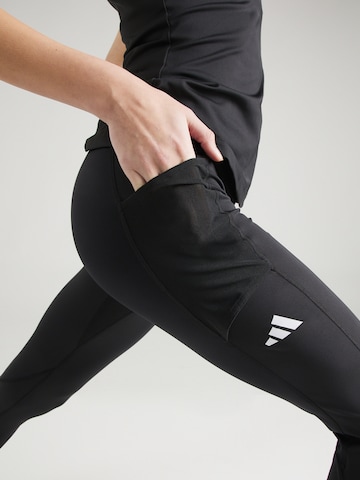 ADIDAS PERFORMANCE - Skinny Calças de desporto 'MATCH' em preto