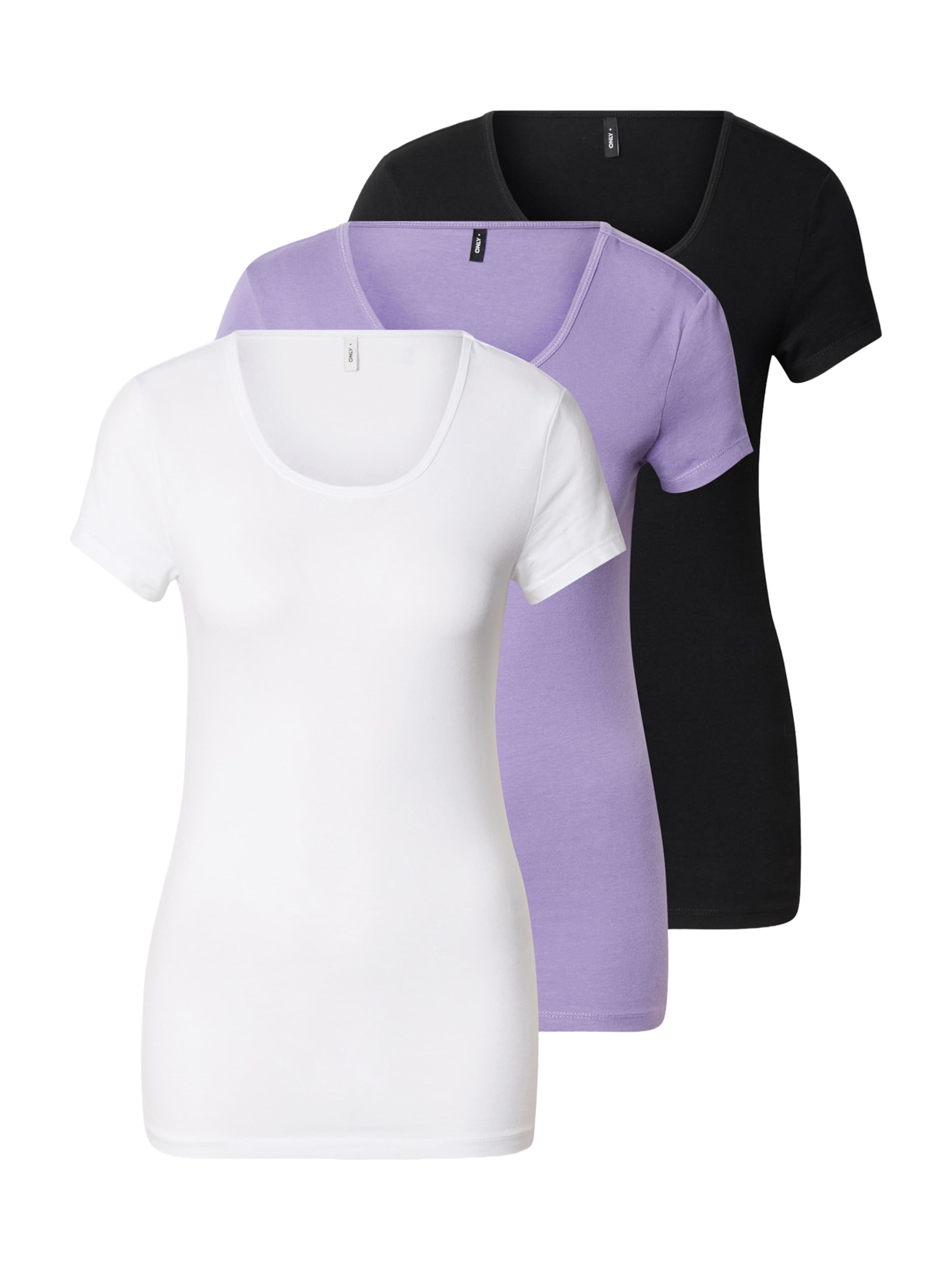 Only Tall Shirt 'ONLLIVE LOVE' in Purple: front