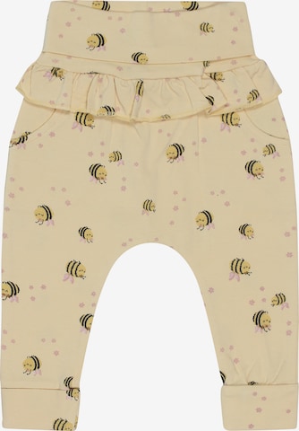 Kids Up Pants 'Flowers Bees' in Yellow: front