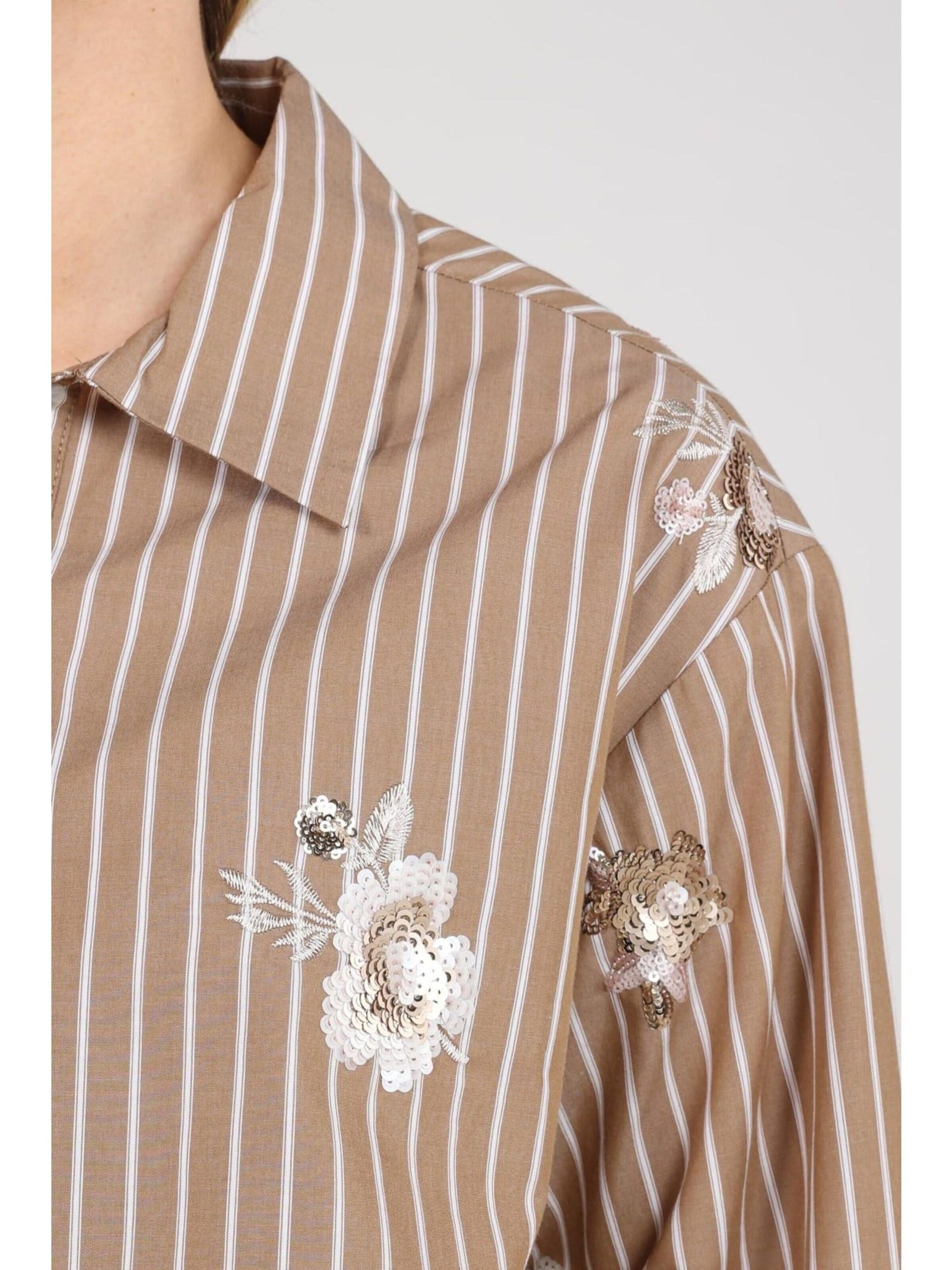 nukus Blouse 'Newport' in Bruin