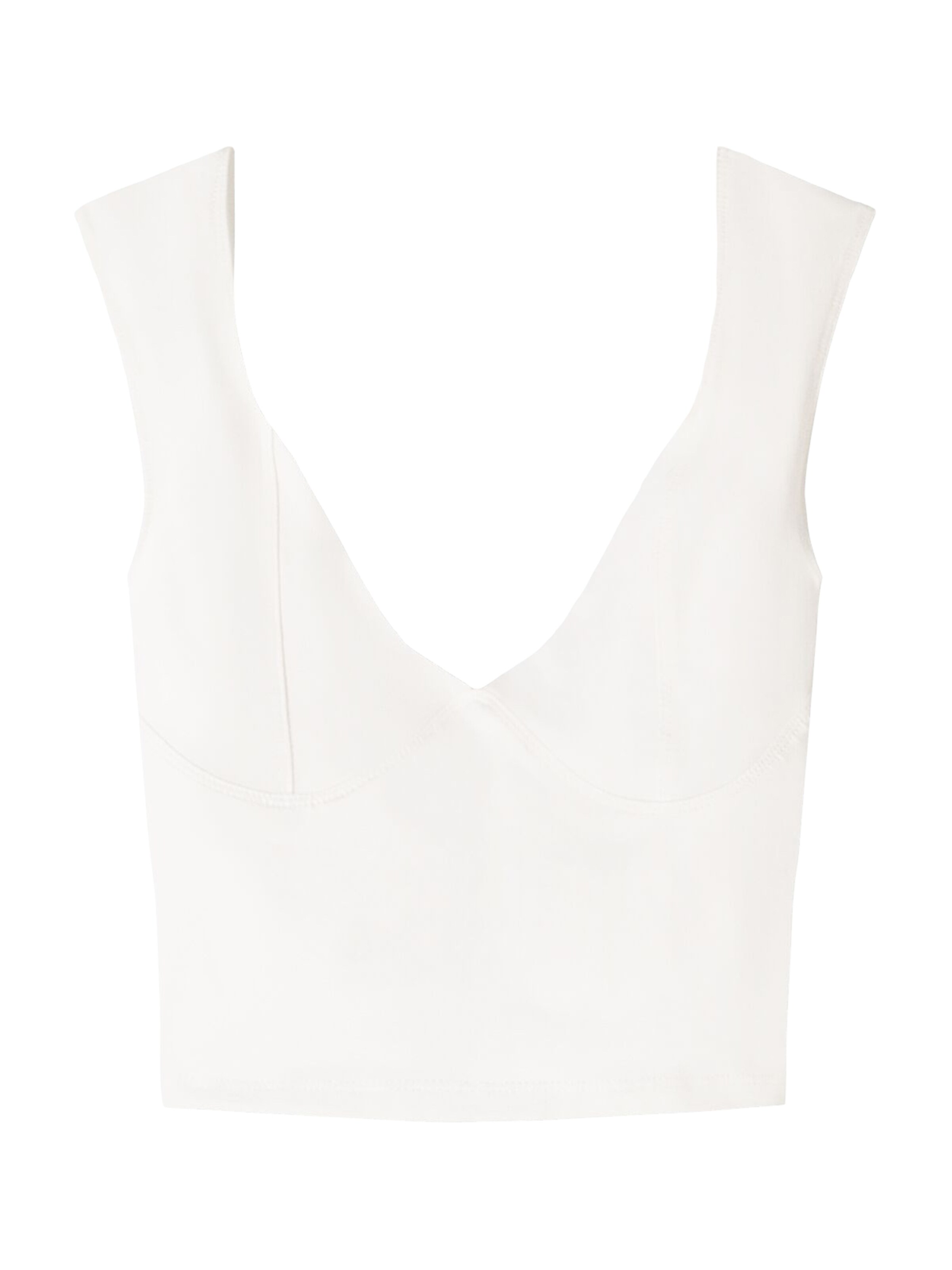 Bershka Top in Beige: front