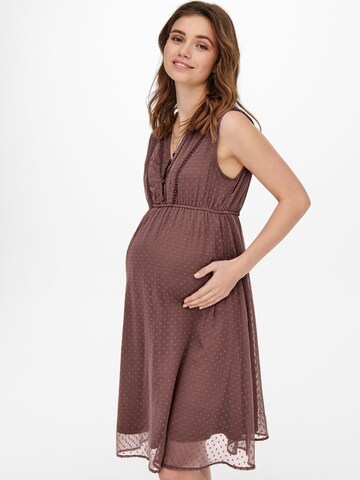 Only Maternity Jurk 'Mama' in Roze