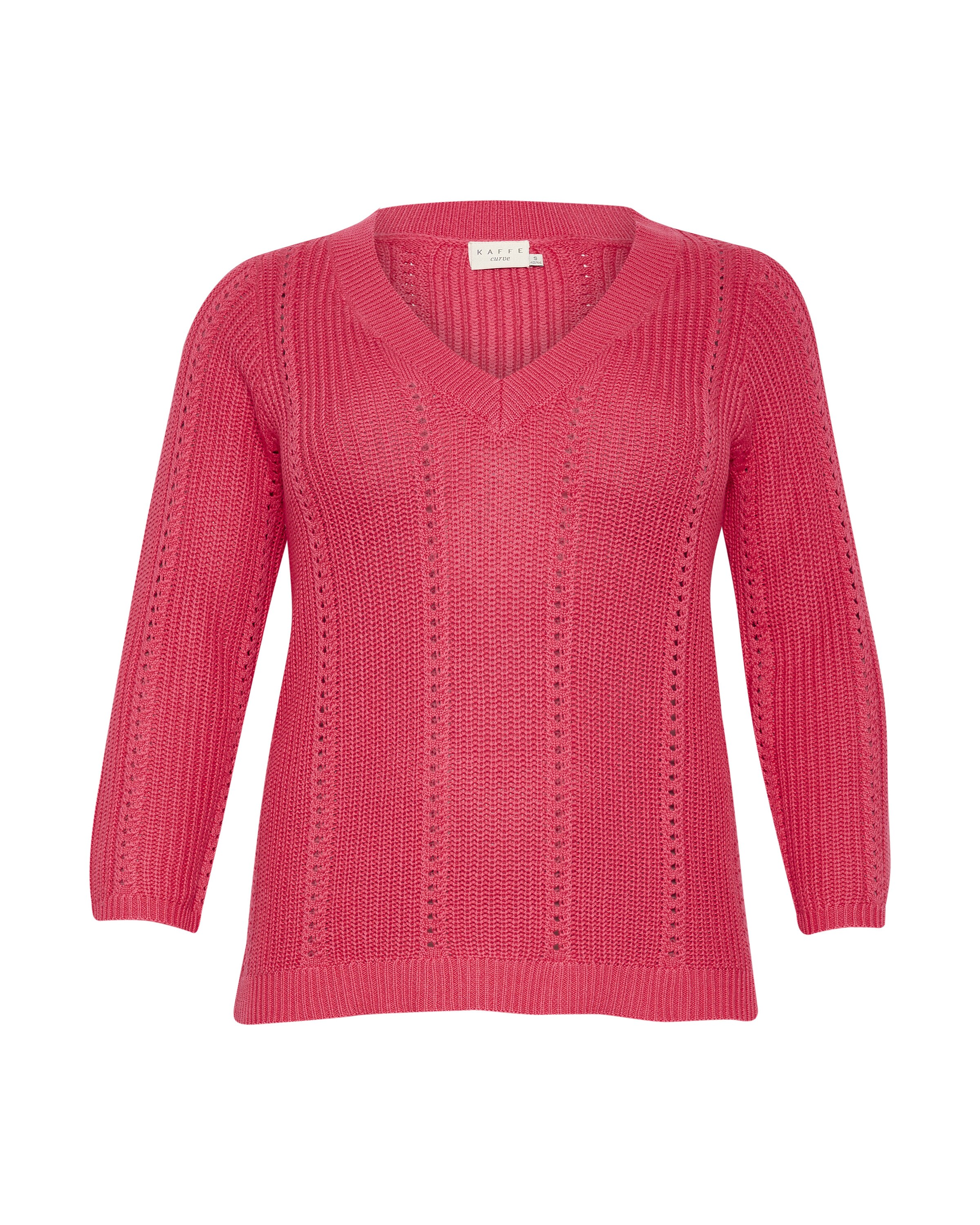 KAFFE CURVE Pullover 'KCLorry' in Pink: Vorderseite
