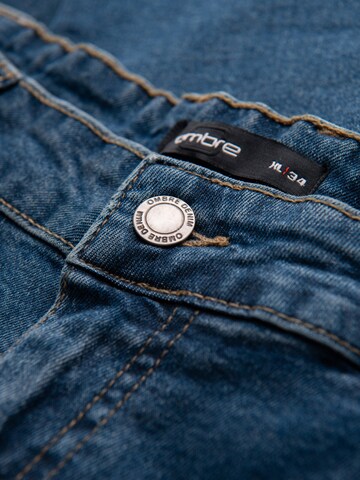 Ombre Regular Jeans in Blauw