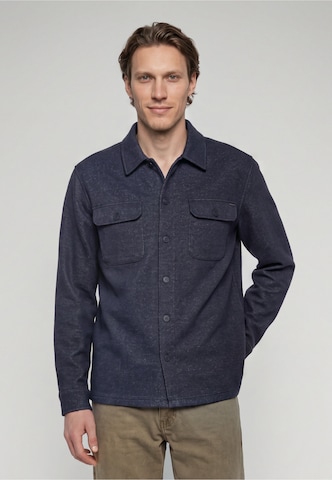 INDICODE JEANS - Regular Fit Camisa 'Guido' em azul: frente