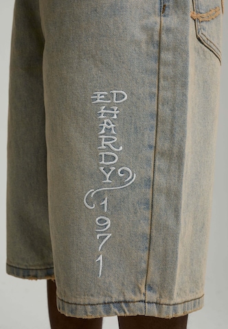 Ed Hardy Широка кройка Дънки в синьо