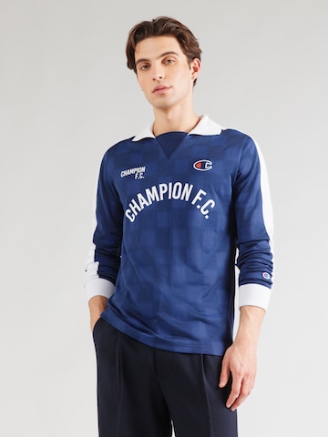 Maglietta di Champion Authentic Athletic Apparel in blu: frontale