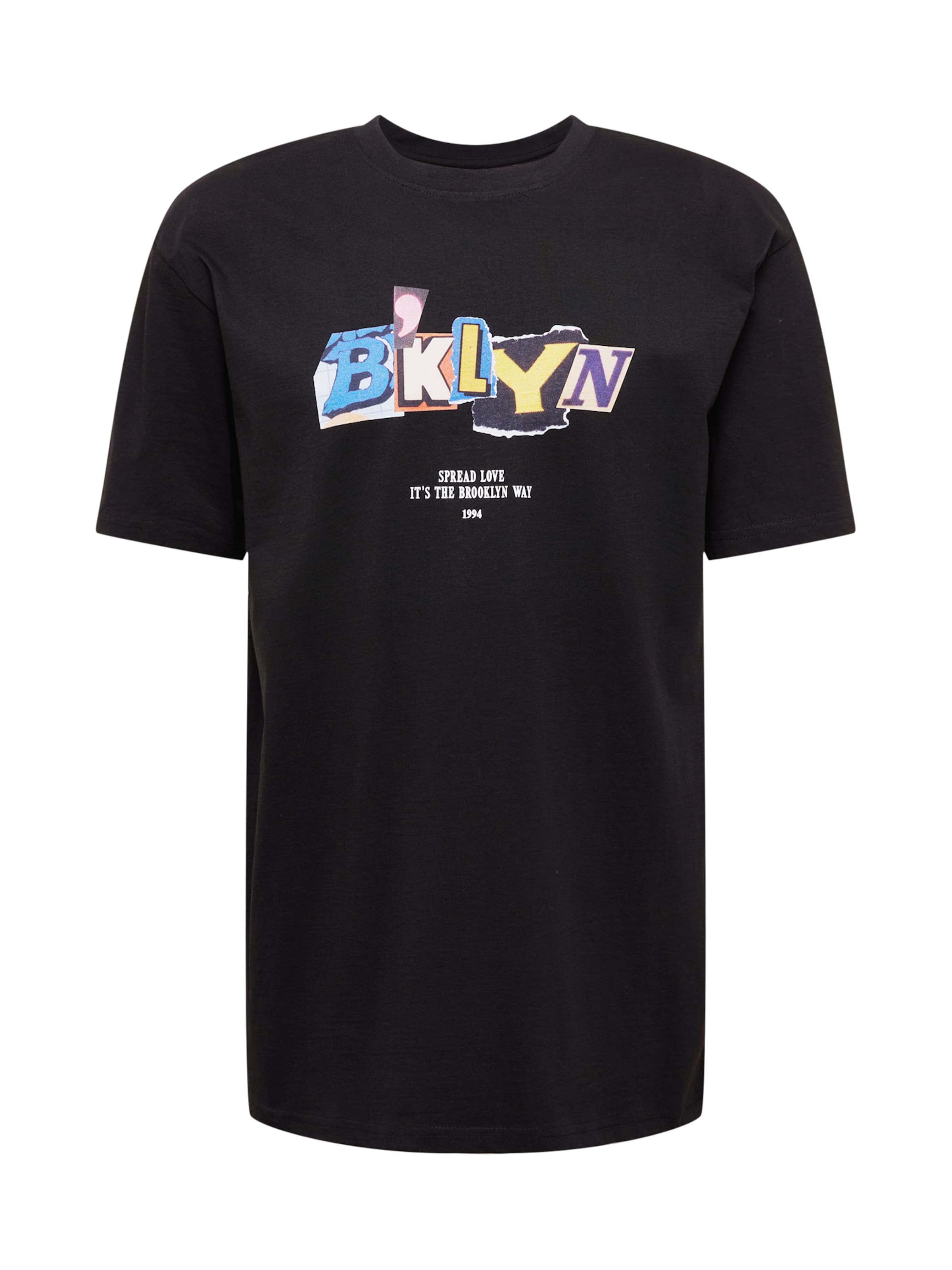 MT Upscale Футболка 'Brklyn' в Черный: спереди