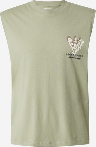 JACK & JONES Majica 'JORMONTAUK' | zelena barva: sprednja stran
