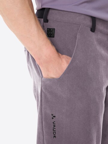 VAUDE Regular Outdoor trousers 'Loamer' in Purple