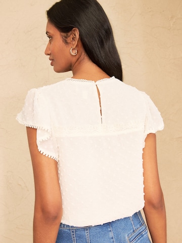 love & roses Blouse in Beige