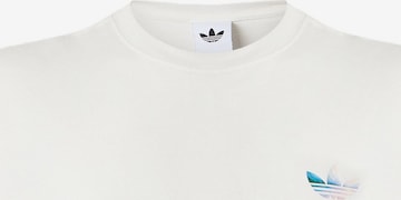 balta ADIDAS ORIGINALS Marškinėliai 'PAINT GFX': priekis
