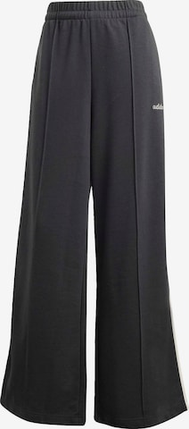ADIDAS SPORTSWEAR Wide Leg Urheiluhousut värissä musta: etupuoli