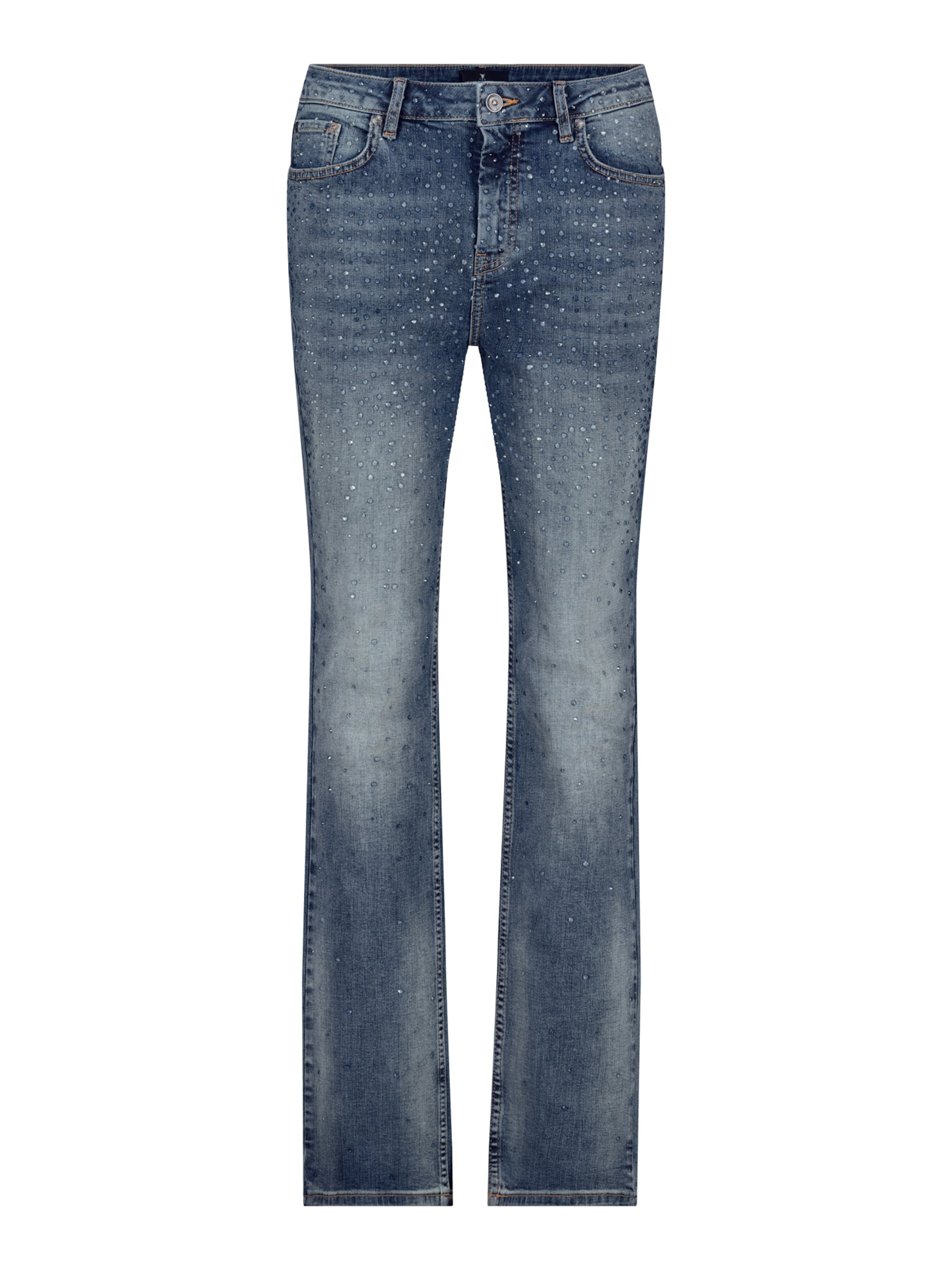 monari Normální Džíny – modrá: přední strana