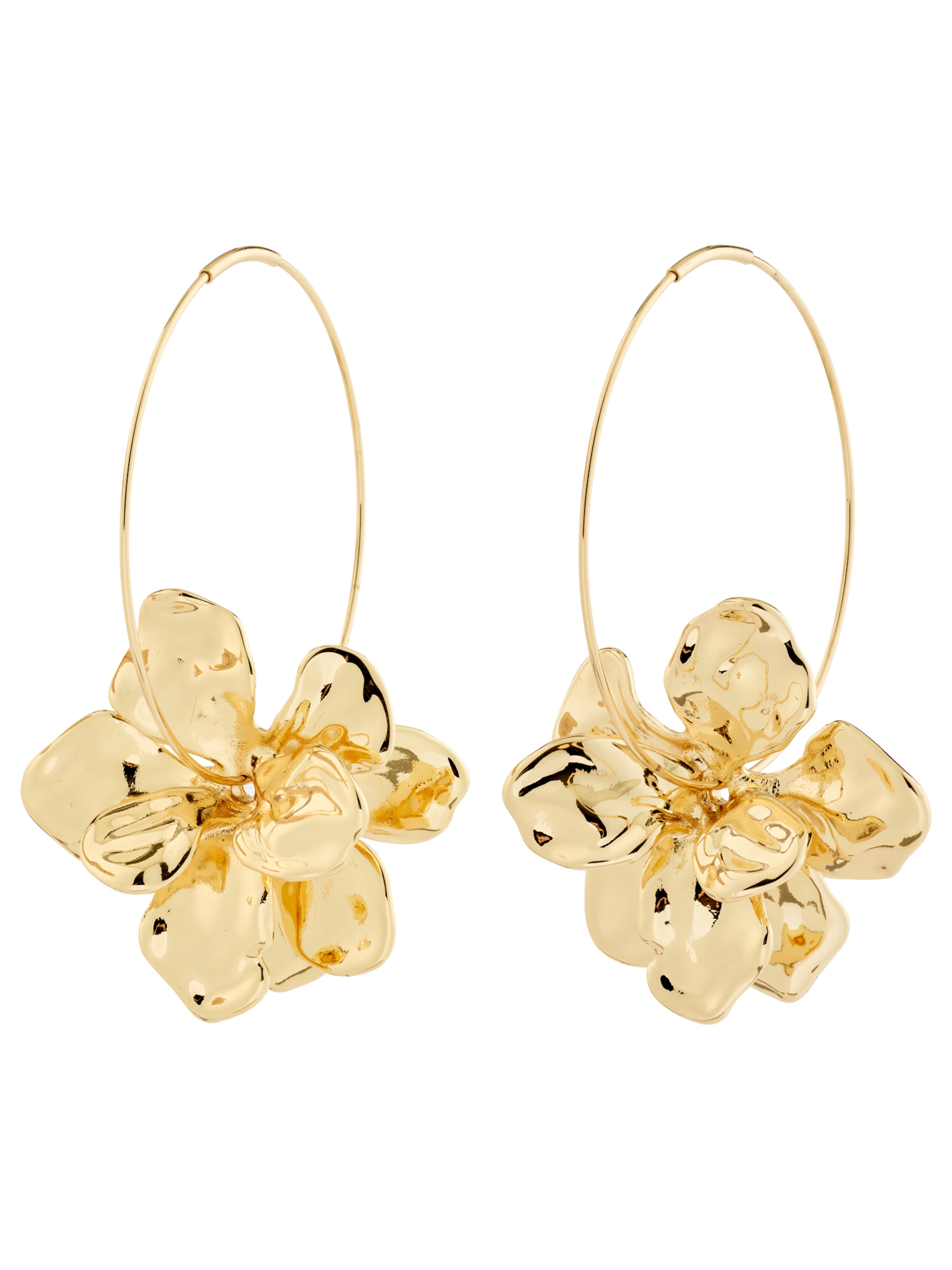 Pilgrim - Brincos 'LUNITH' em ouro: frente