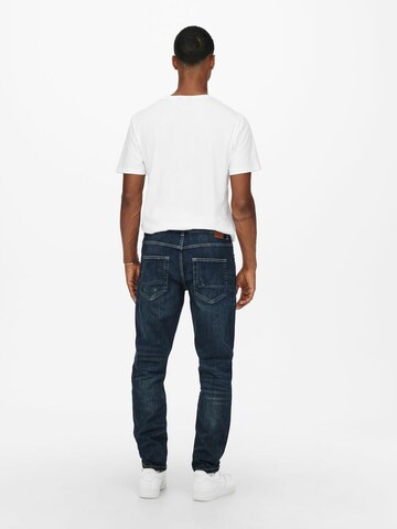 Coupe slim Jean 'Avi' Only & Sons en bleu