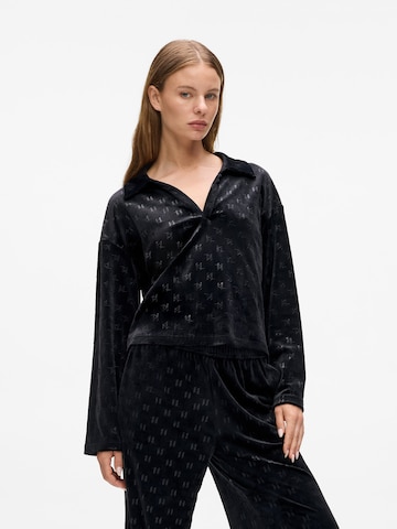 Karl Lagerfeld - Camiseta en negro: frente