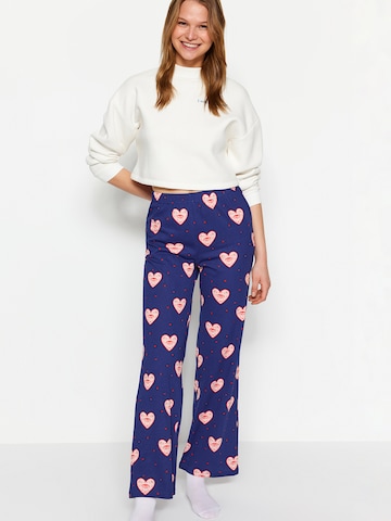 Trendyol Pyjamabroek in Blauw: voorkant