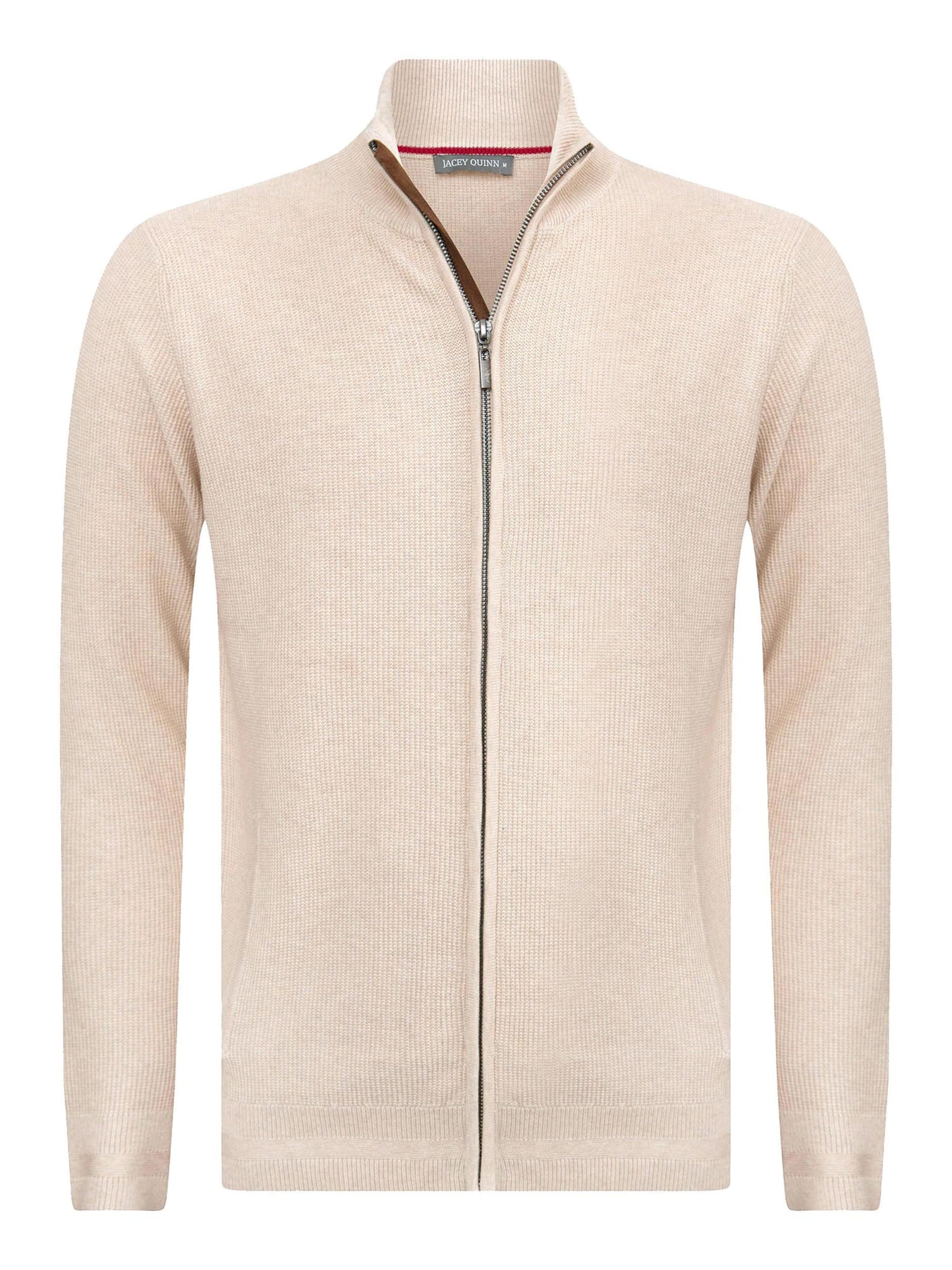 Jacey Quinn Плетена жилетка в бежово: отпред
