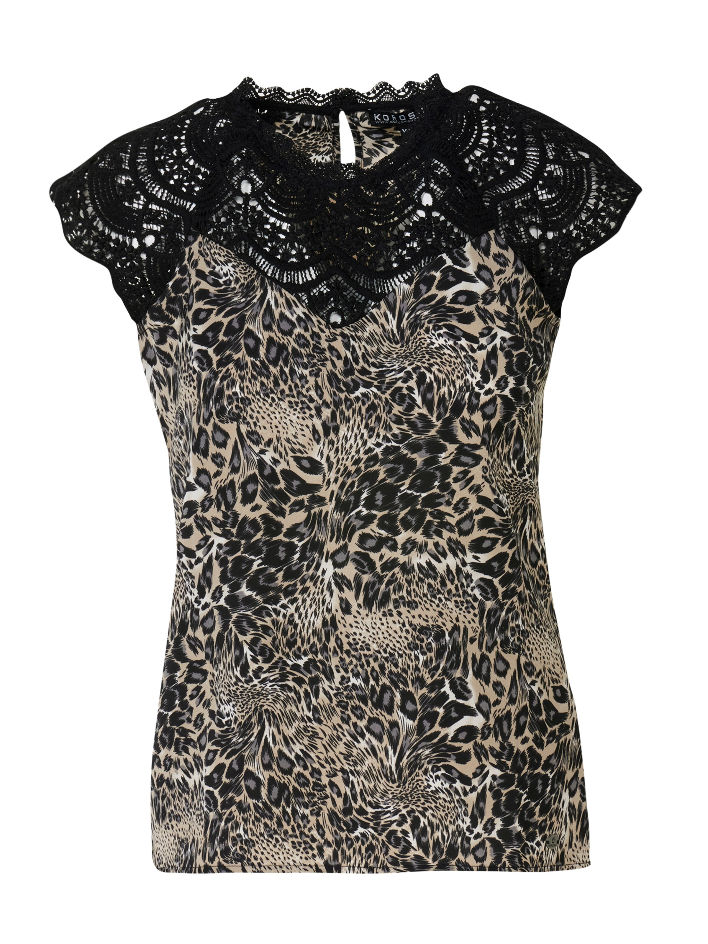 KOROSHI Блуза в черно: отпред