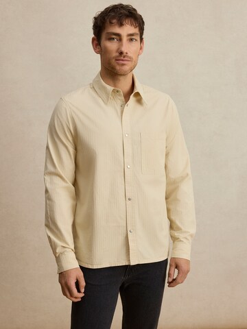 DAN FOX APPAREL Regular fit Риза 'Markus' в бежово: отпред