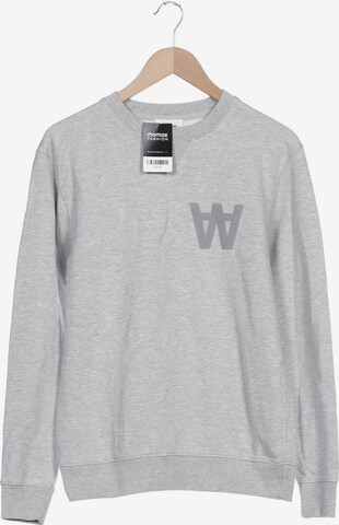 WOOD WOOD Sweatshirt & Zip-Up Hoodie in S in Grey: front