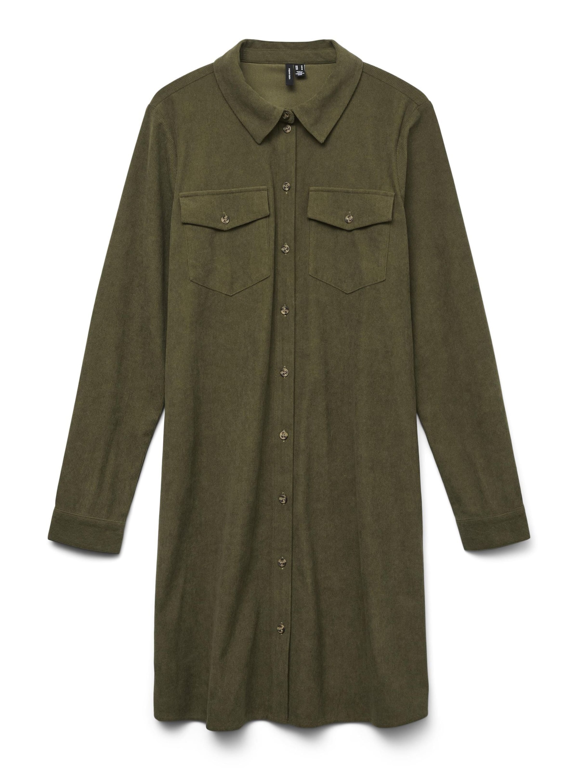 Robe-chemise 'Vilja' VERO MODA en vert : devant