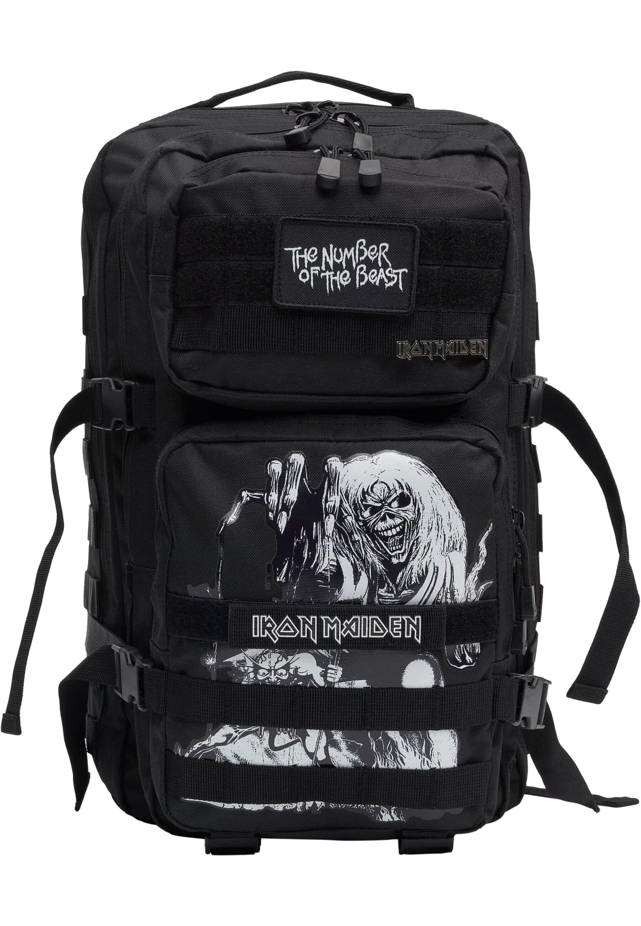 Brandit - Mochila 'Iron Maiden US Cooper' en negro: frente