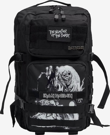 Brandit Rucksack 'Iron Maiden US Cooper' in Schwarz: Vorderseite