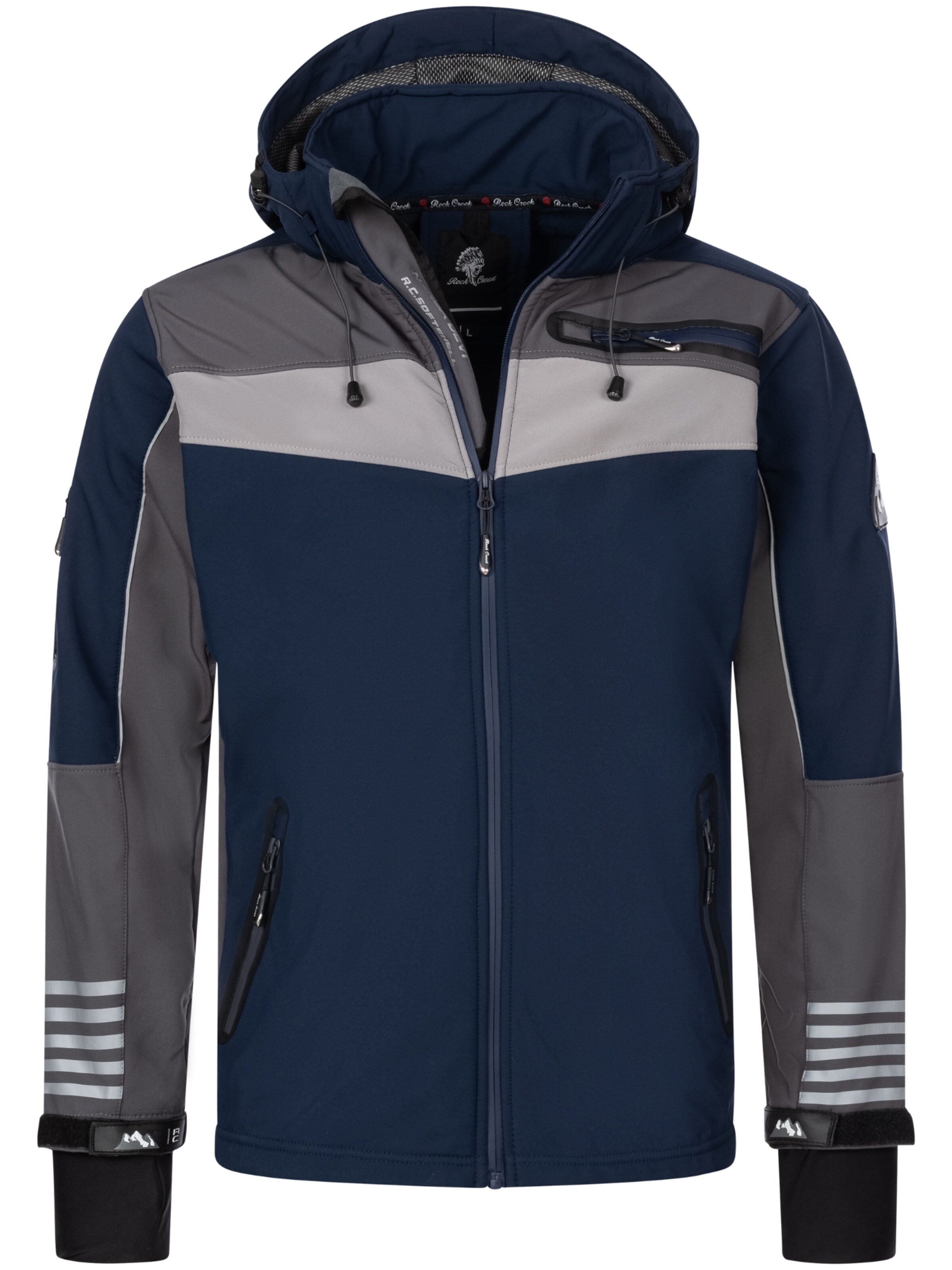 Rock Creek Jacke in Blau: Vorderseite
