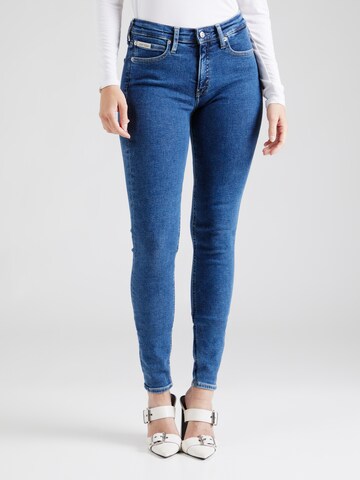 Skinny Jean Calvin Klein Jeans en bleu : devant