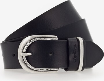 Ceinture MUSTANG en noir : devant