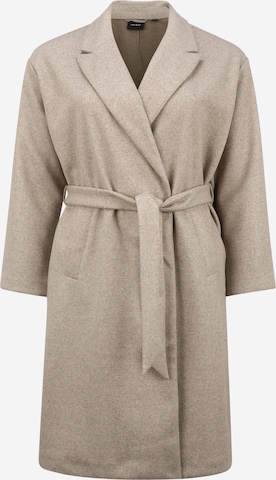 Vero Moda Curve Between-Seasons Coat 'Fortune' in Beige: front