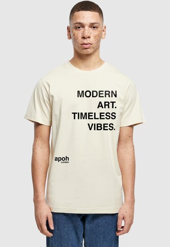 Merchcode Shirt 'APOH - Modern Art Hackney' in Beige: Vorderseite
