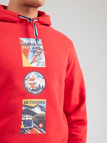 NAPAPIJRI Mikina 'B-PORTALET' - Červená