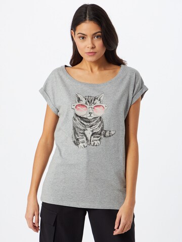 Iriedaily Shirt 'Iriecat' in Grey: front