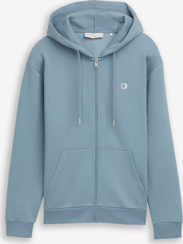 TOM TAILOR DENIM Sweat jacket in Blue: front