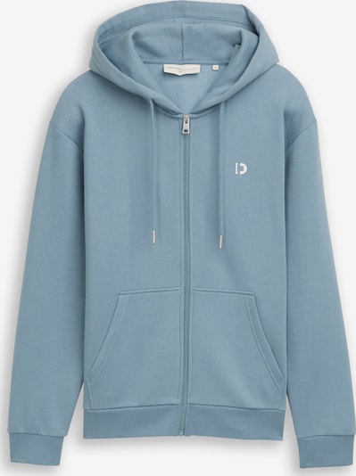 Džemperis iš TOM TAILOR DENIM, spalva – melsvai pilka / balta, Prekių apžvalga