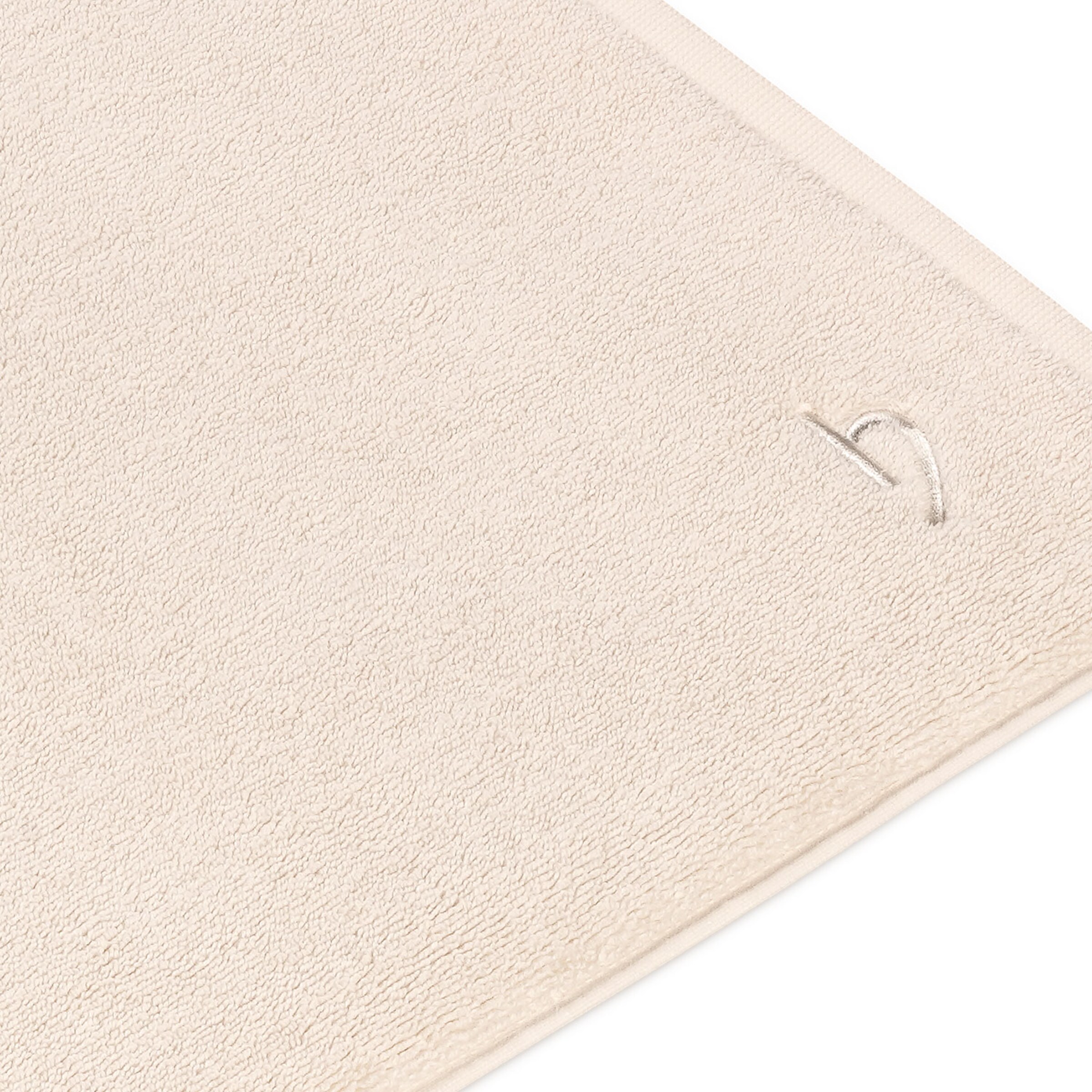Herzbach home Badvorleger 'Pura', 1200 gsm, reine Baumwolle, in 50x70 cm in Beige