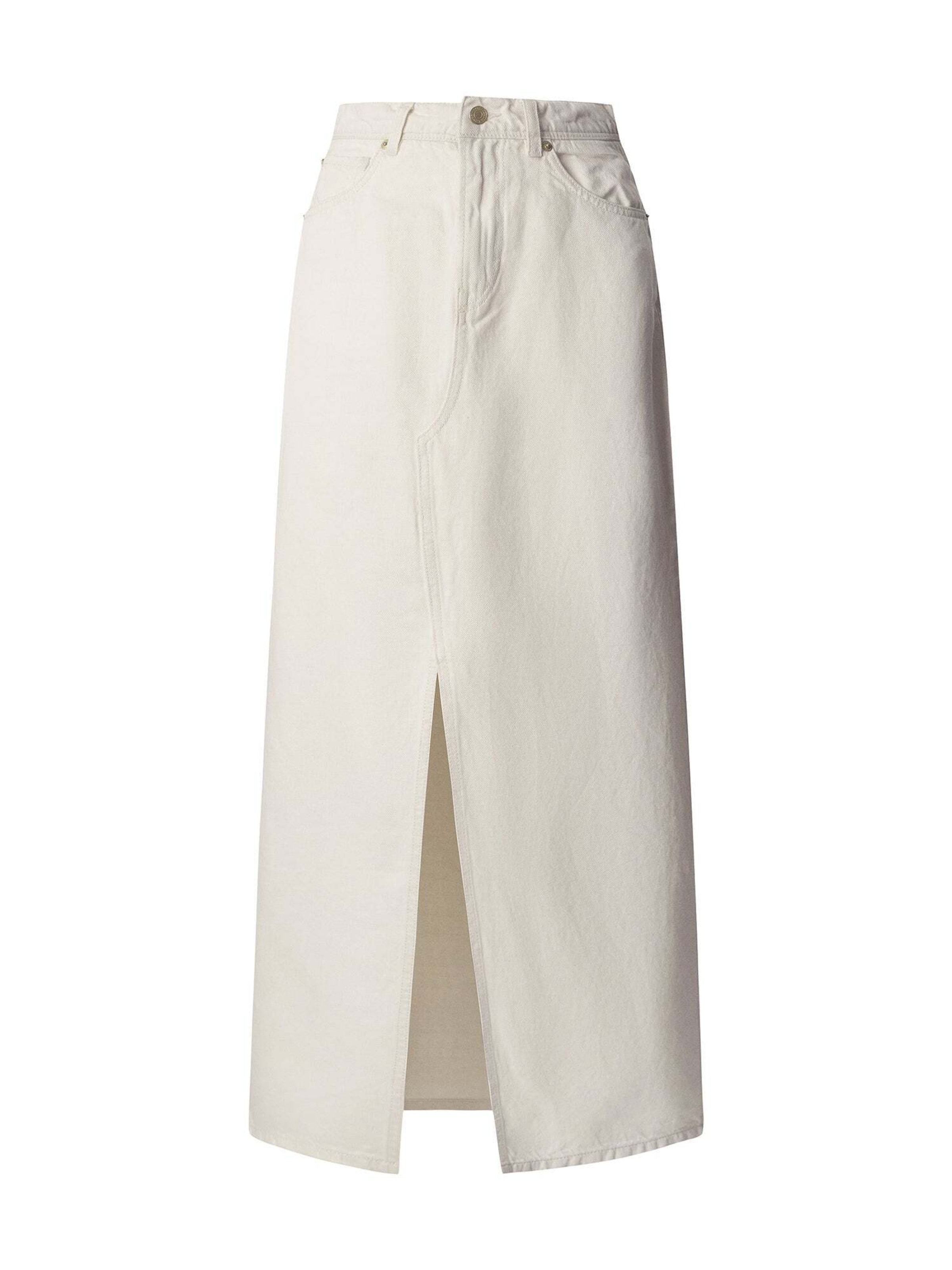 Gonna 'Mira' di Pepe Jeans in bianco: frontale