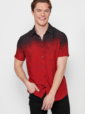 KOROSHI Slim fit Koszula w kolorze czerwony