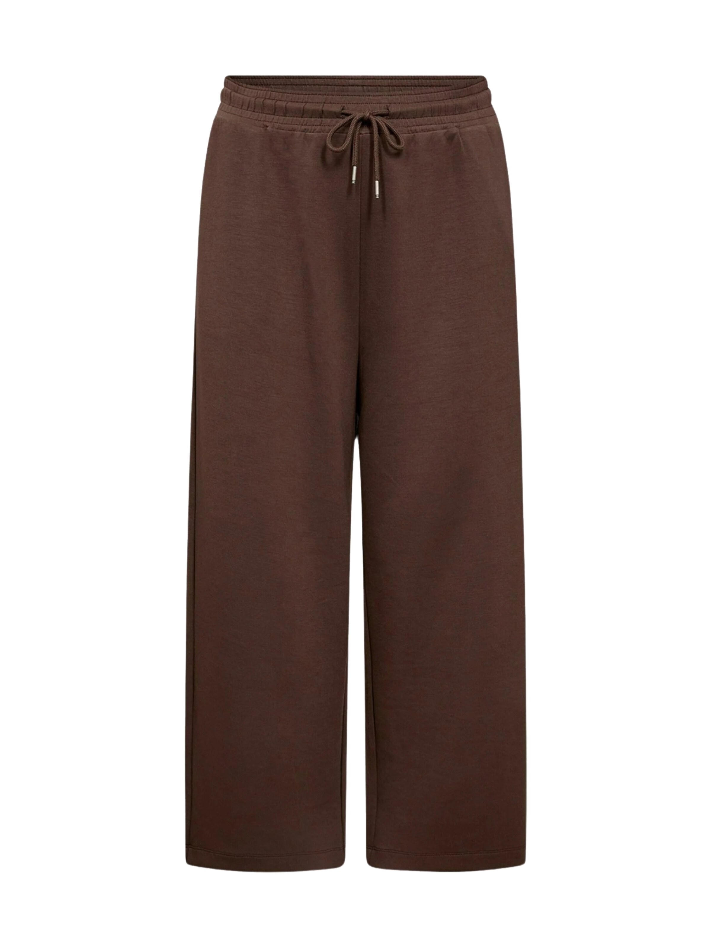 Wasabi Concept Wide leg Broek 'Sabina' in Bruin: voorkant