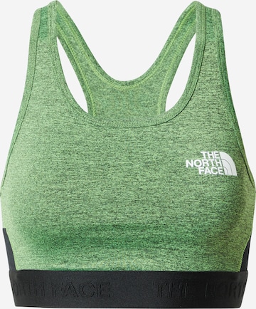 THE NORTH FACE Sports Bra in Green: front