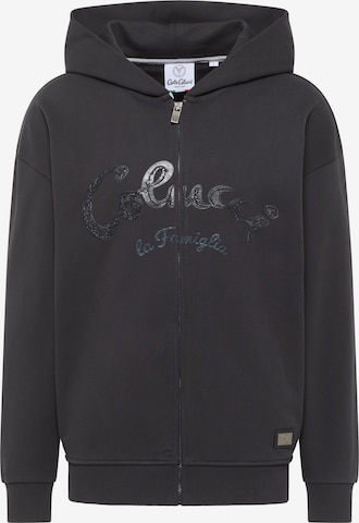 Veste de survêtement 'Drasigh' Carlo Colucci en noir : devant