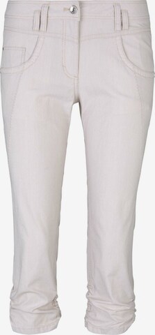 TOM TAILOR Slim fit Pants in Beige: front