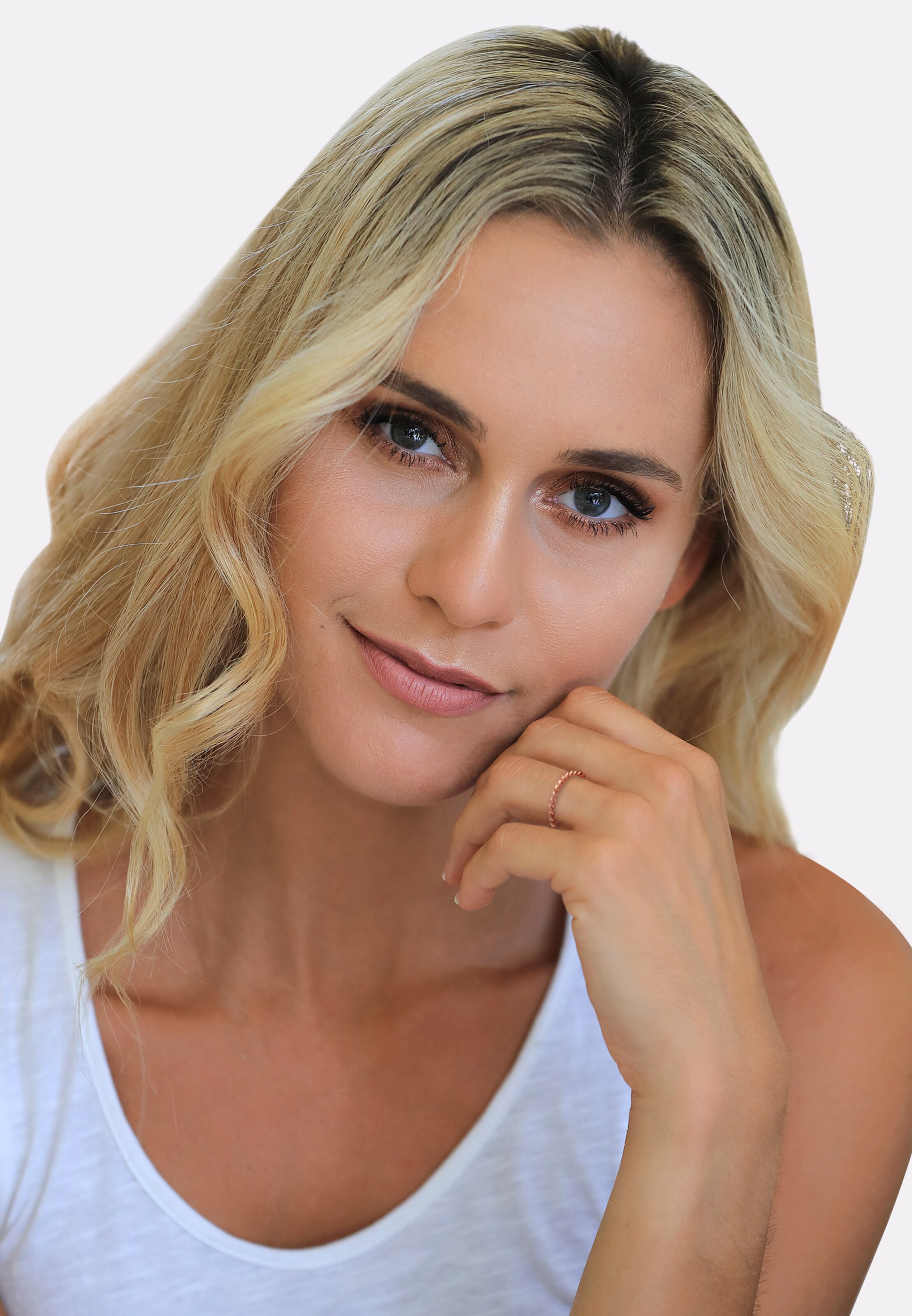 Nenalina Ring Twisted in Gold: Vorderseite