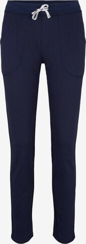 TOM TAILOR Regular Pajama Pants in Blue: front