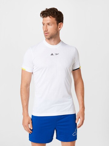 ADIDAS SPORTSWEAR - Camisa funcionais 'London FreeLift' em branco: frente