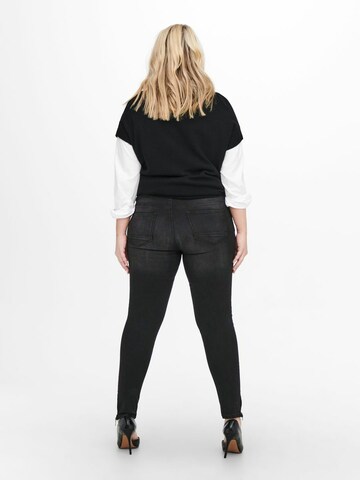 ONLY Carmakoma Slimfit Jeans 'Karla' i svart